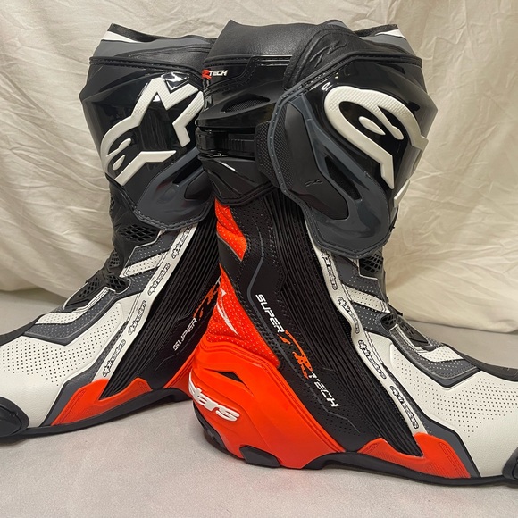 Alpinestars Shoes Alpinestar Mens Moto Super R Tech Race Boots
